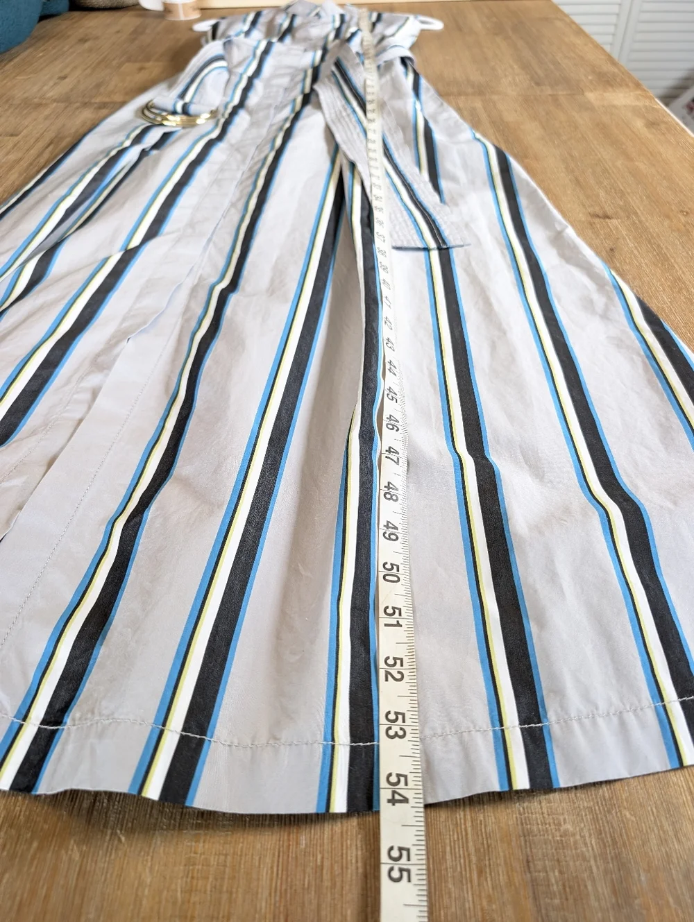 Diane von Furstenberg DVF Striped Belted Maxi Shirtdress – Size 8 – Like New - Picture 10 of 16